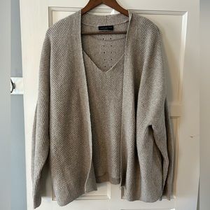 Super Cozy Sweater Set — Knit Tank and Cardigan!
